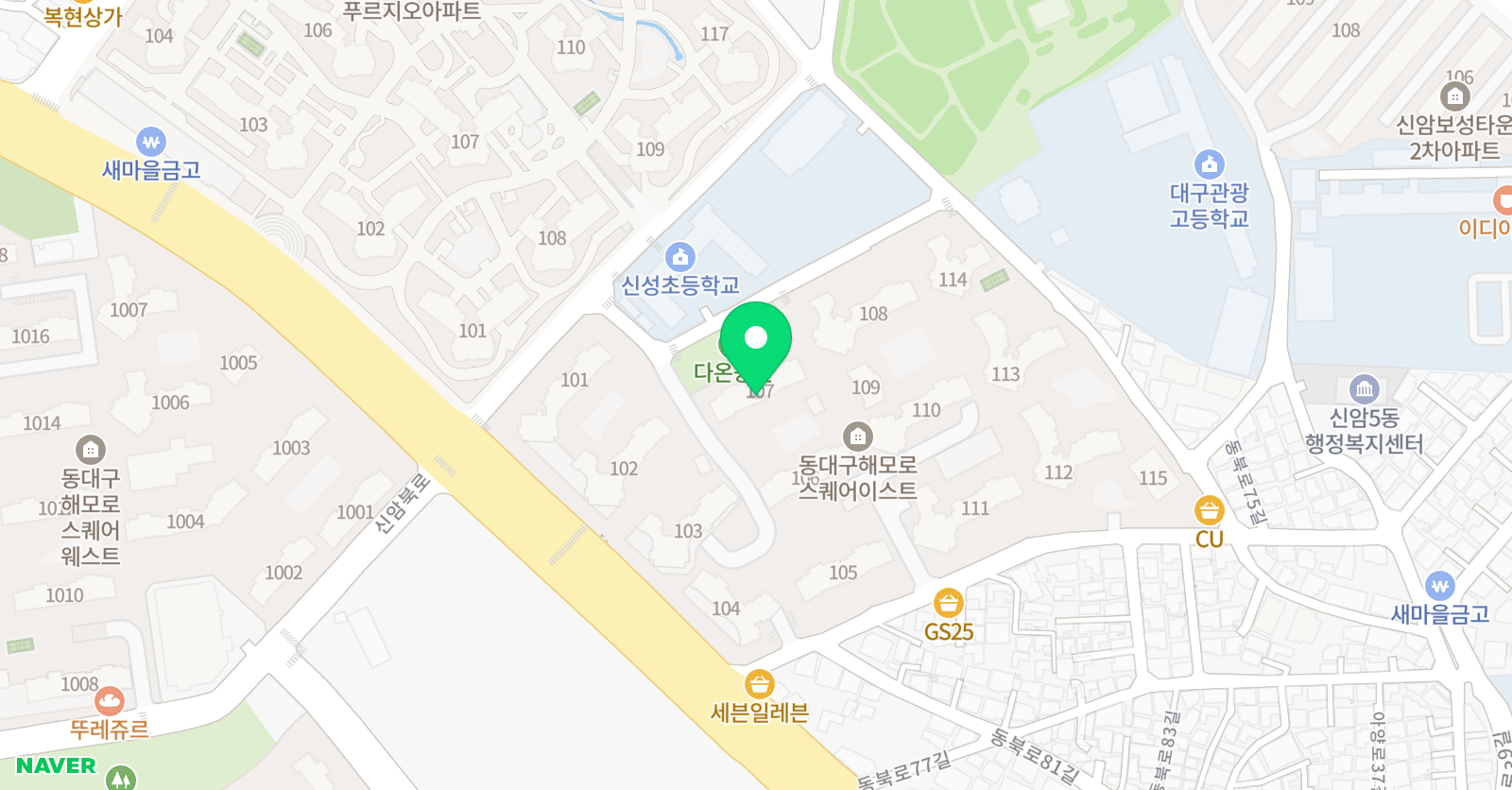 기탄사고력교실 동대구해모로점 위치