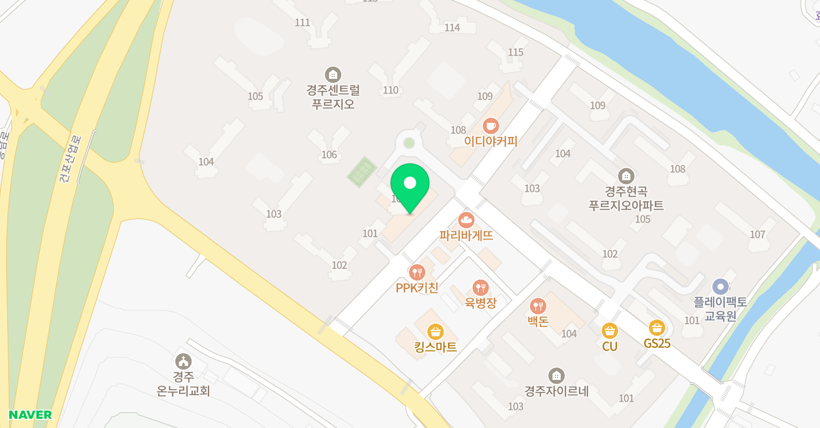 3030영어 경주현곡러닝센터 위치