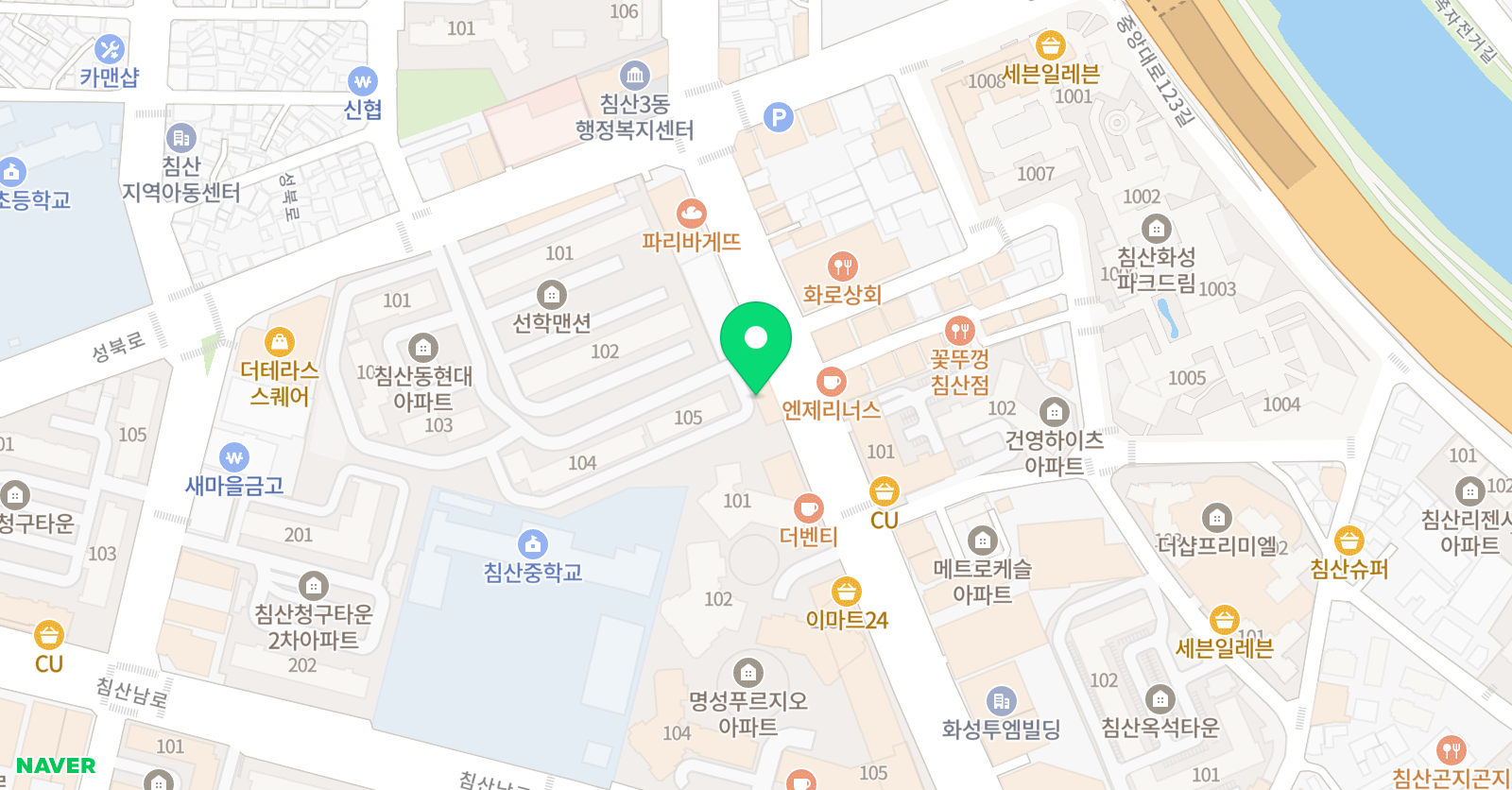 이룸 영어전문학원 위치