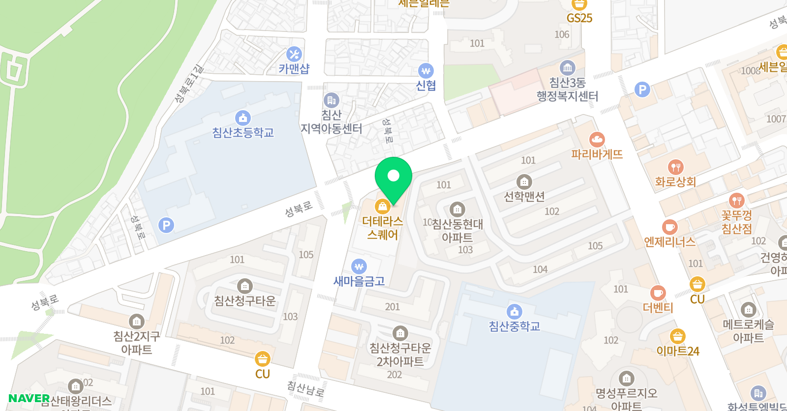 시매쓰 침산점 위치