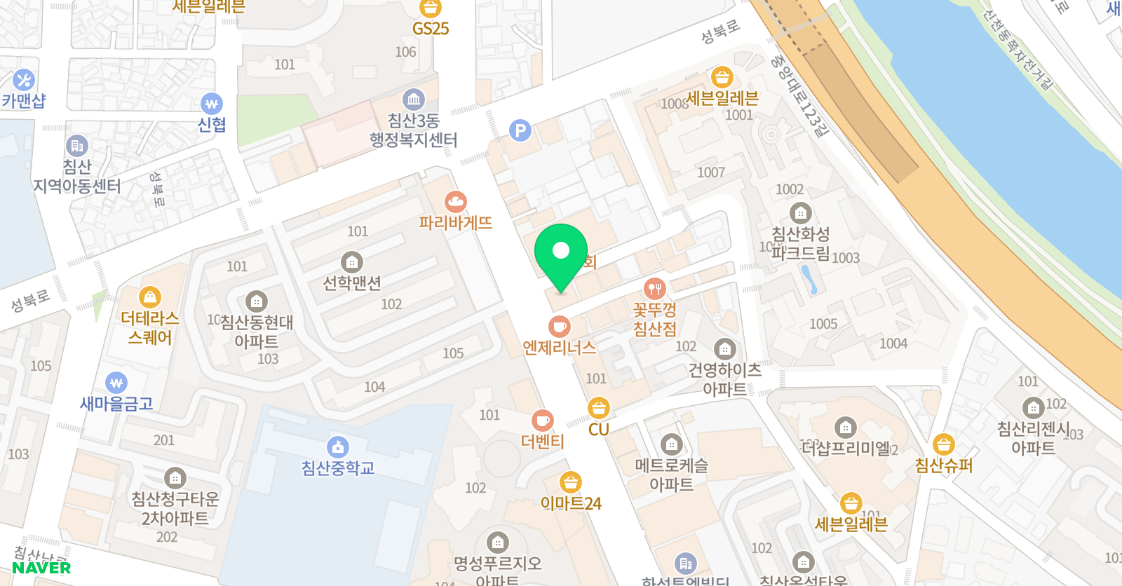 수학의정원 수학학원 위치