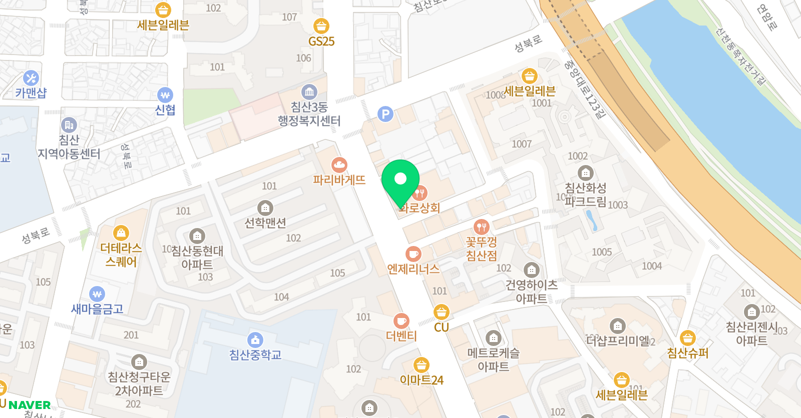 위너키즈 스포츠 침산본점 위치