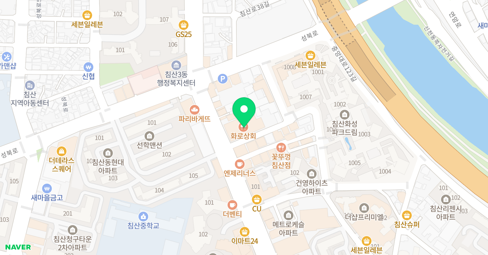 아필 미술학원 위치
