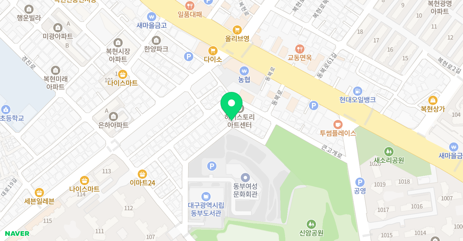 플라톤독서토론논술 동부도서관 공부방 위치