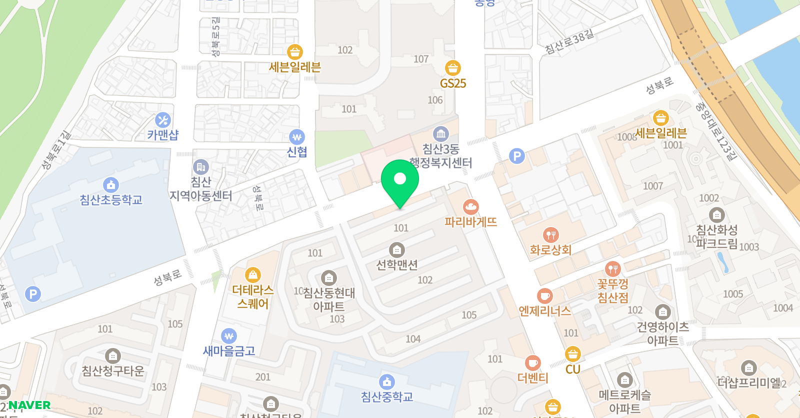 포핸즈 음악교습소 위치