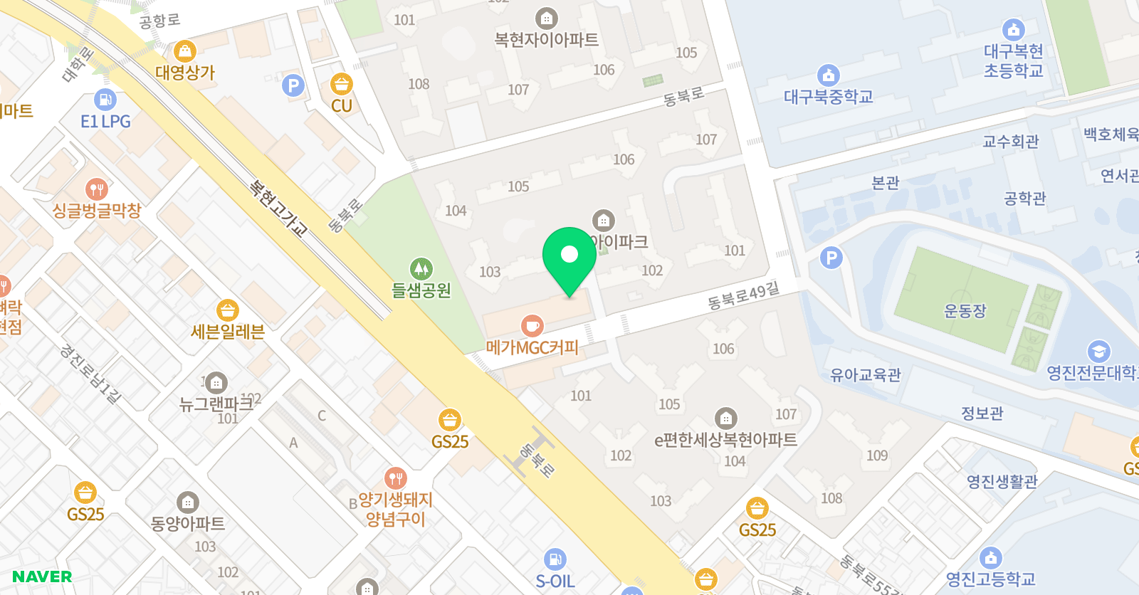 이음 수학학원 위치