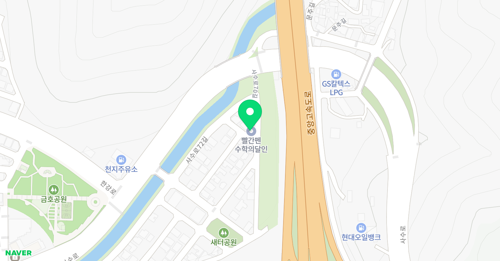 빨간펜 수학의달인 금호사수점 위치