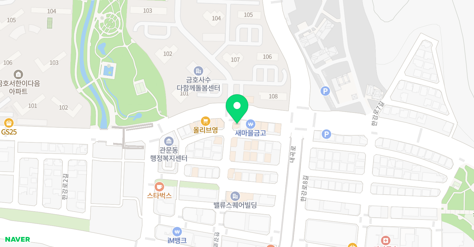 푸르넷 브라운스톤 공부방 위치