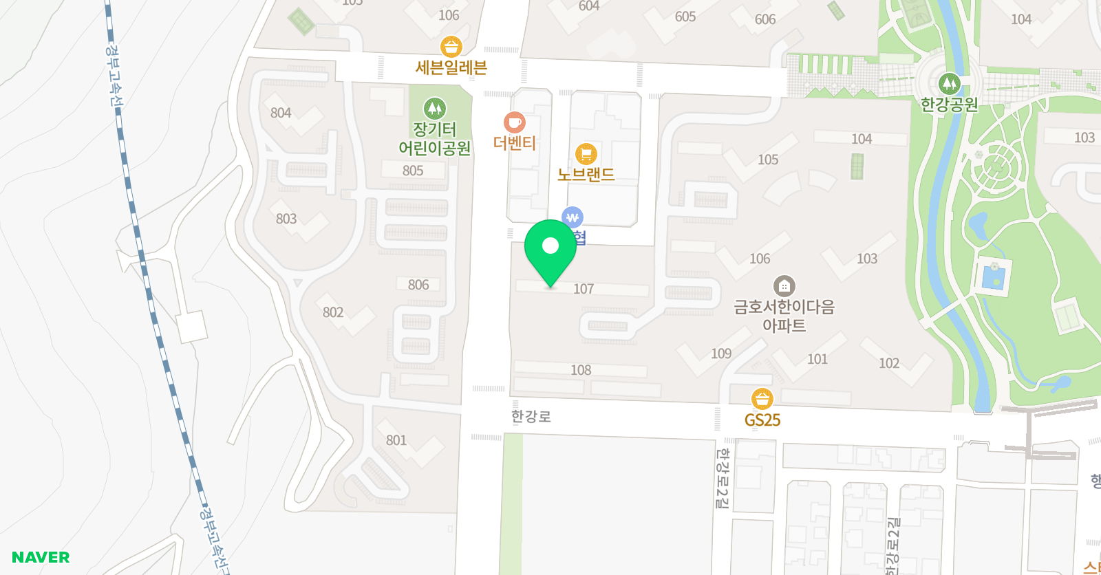 아소비 대구사수서한이다음점 위치
