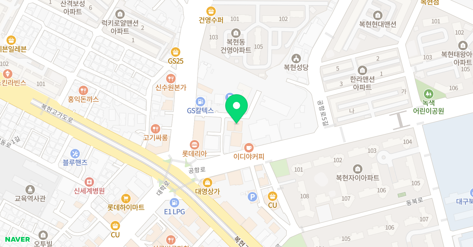 이샘 입시학원 위치