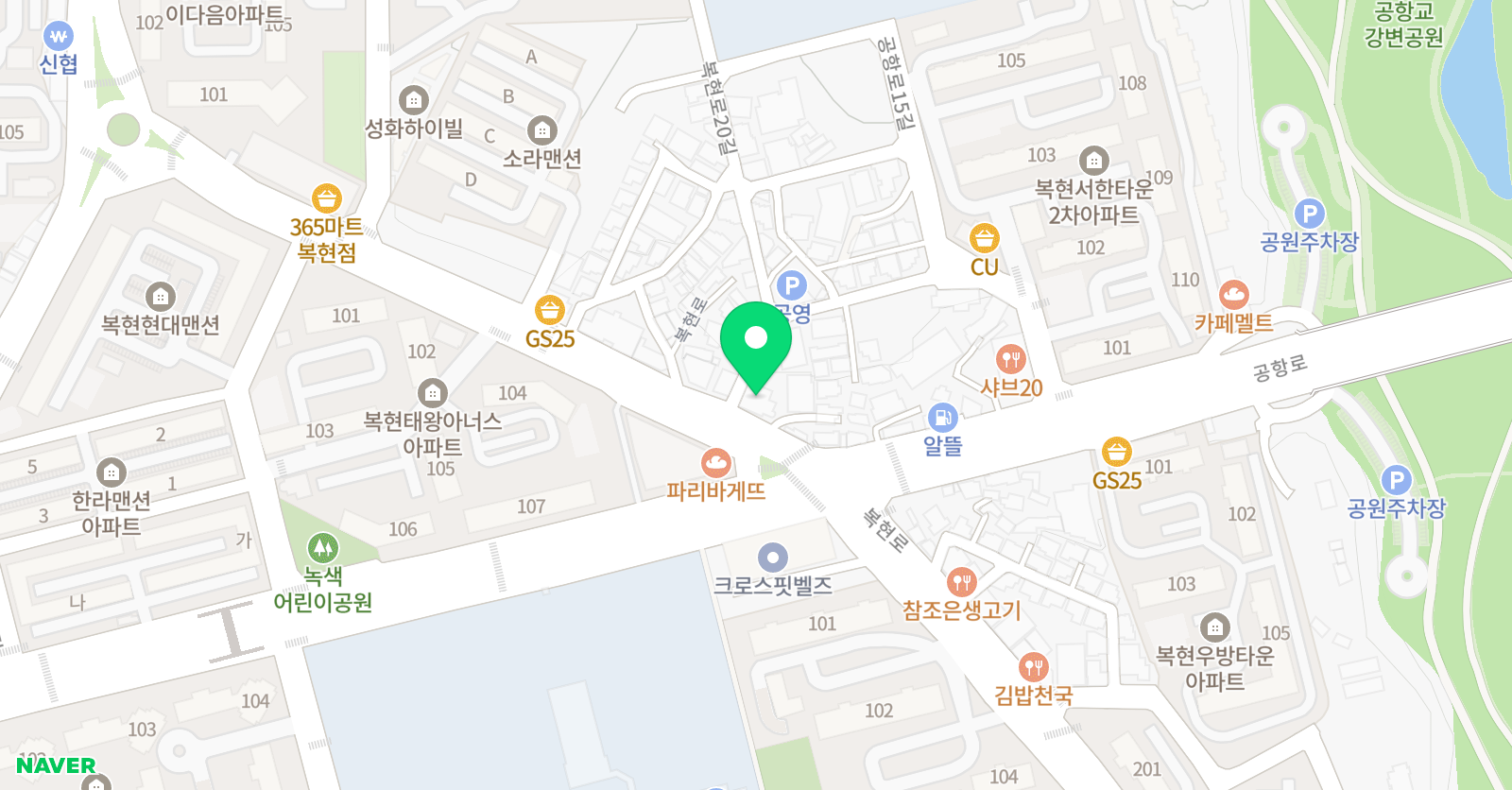 복현동 김동욱 수학학원 위치