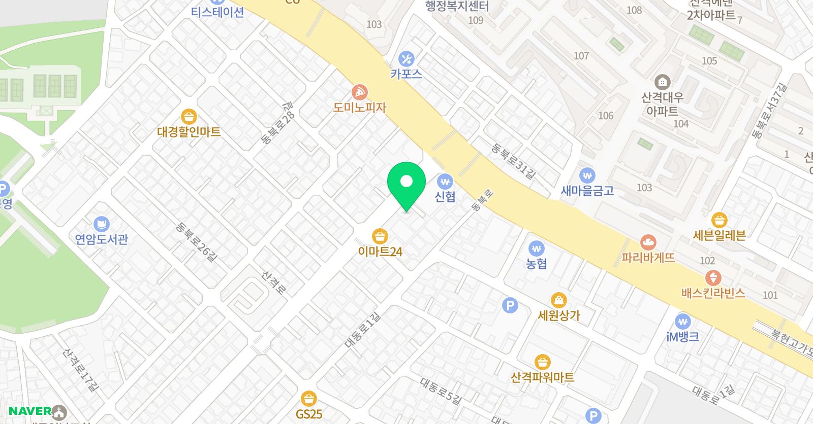 티엔에스에스 수학교습소 위치