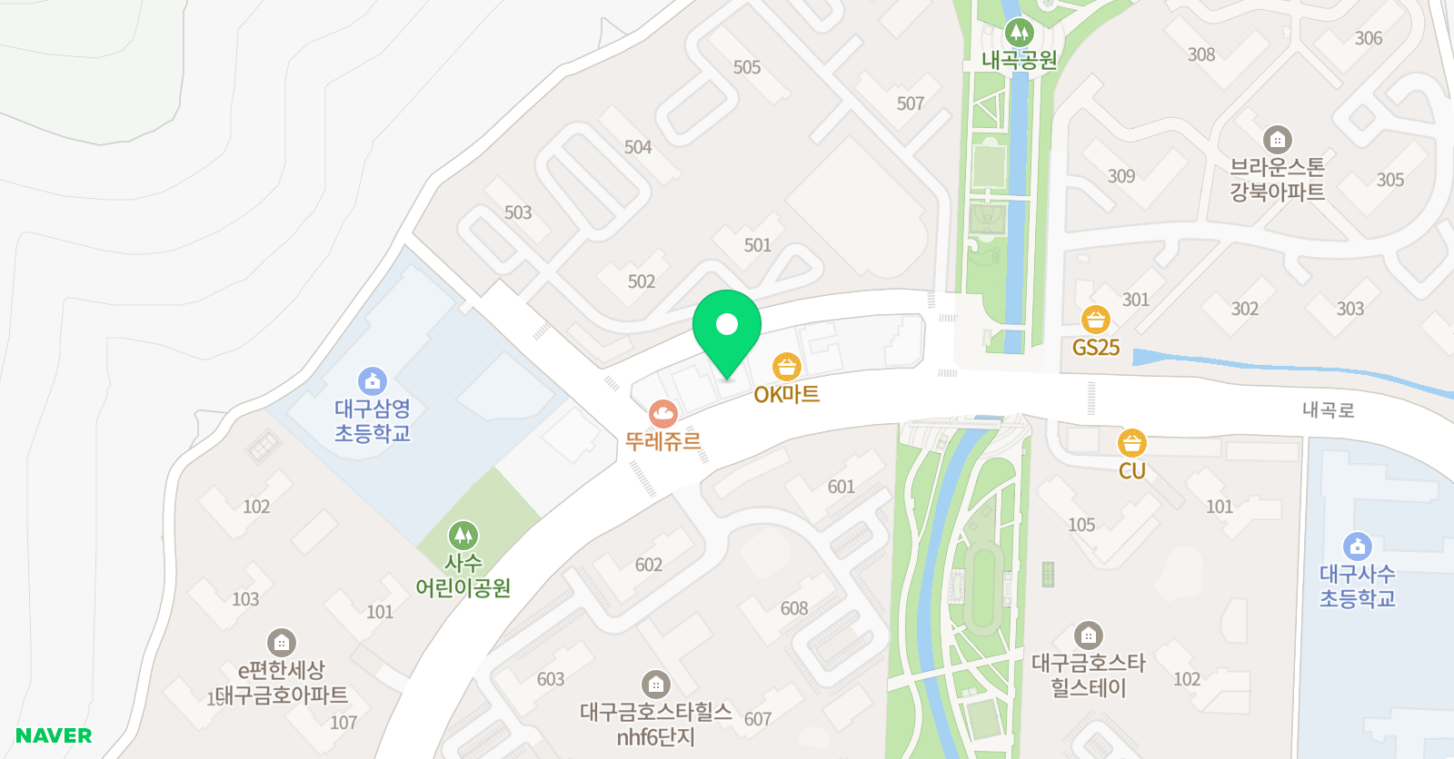 이룸 수학영어학원 위치
