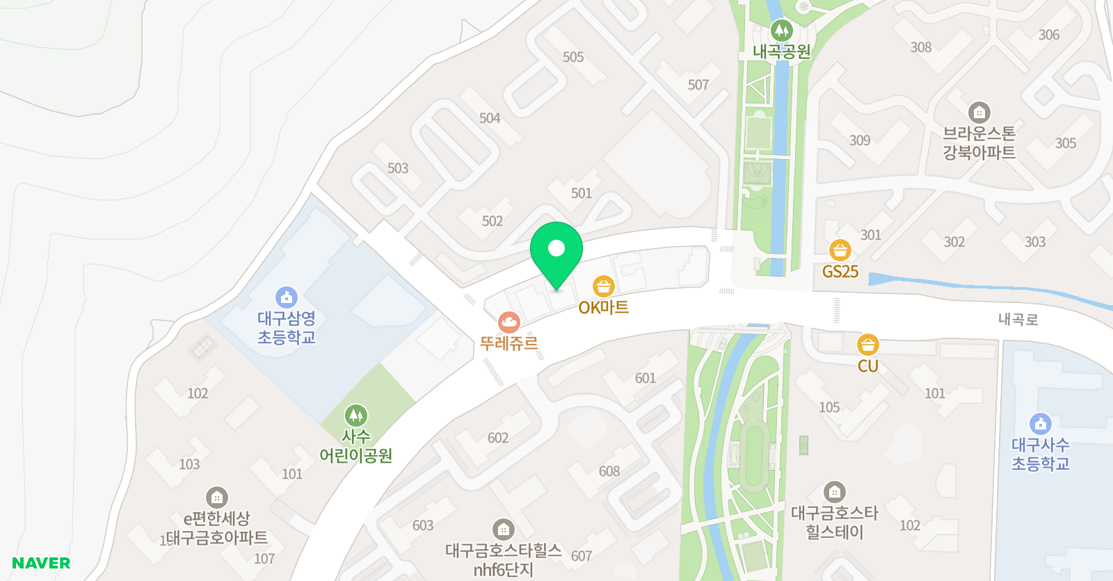 기탄 사고력교실 사수삼영도담 학원 위치