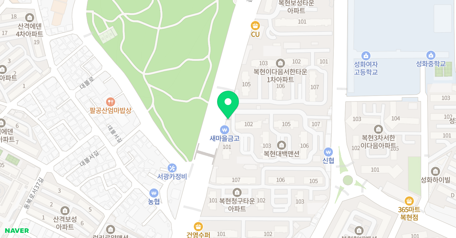 엠앤엠 수학학원 위치