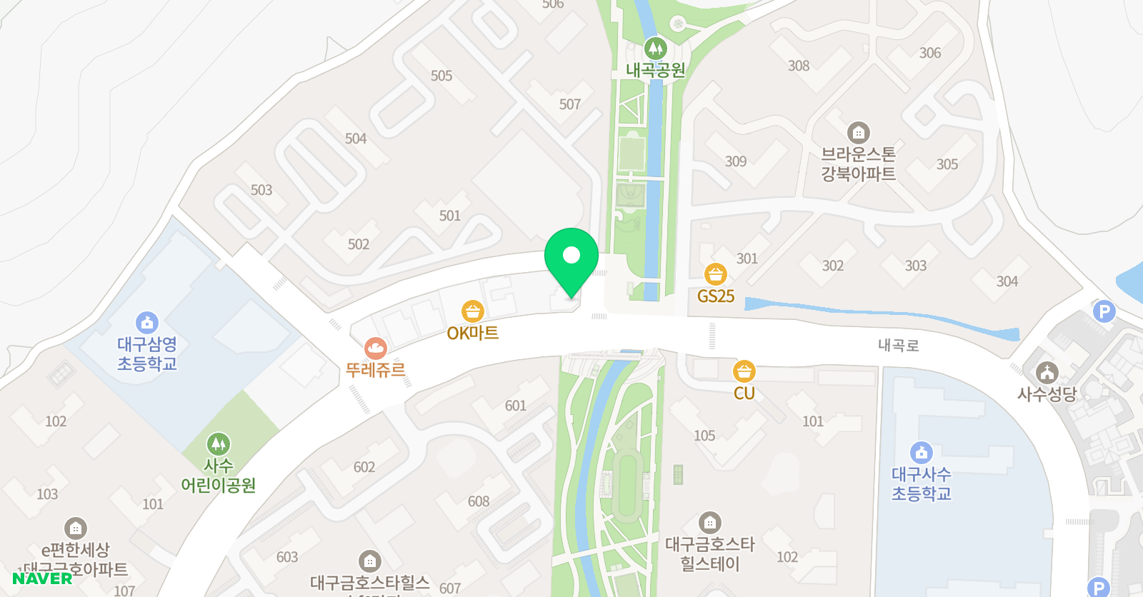 MK수학학원 위치
