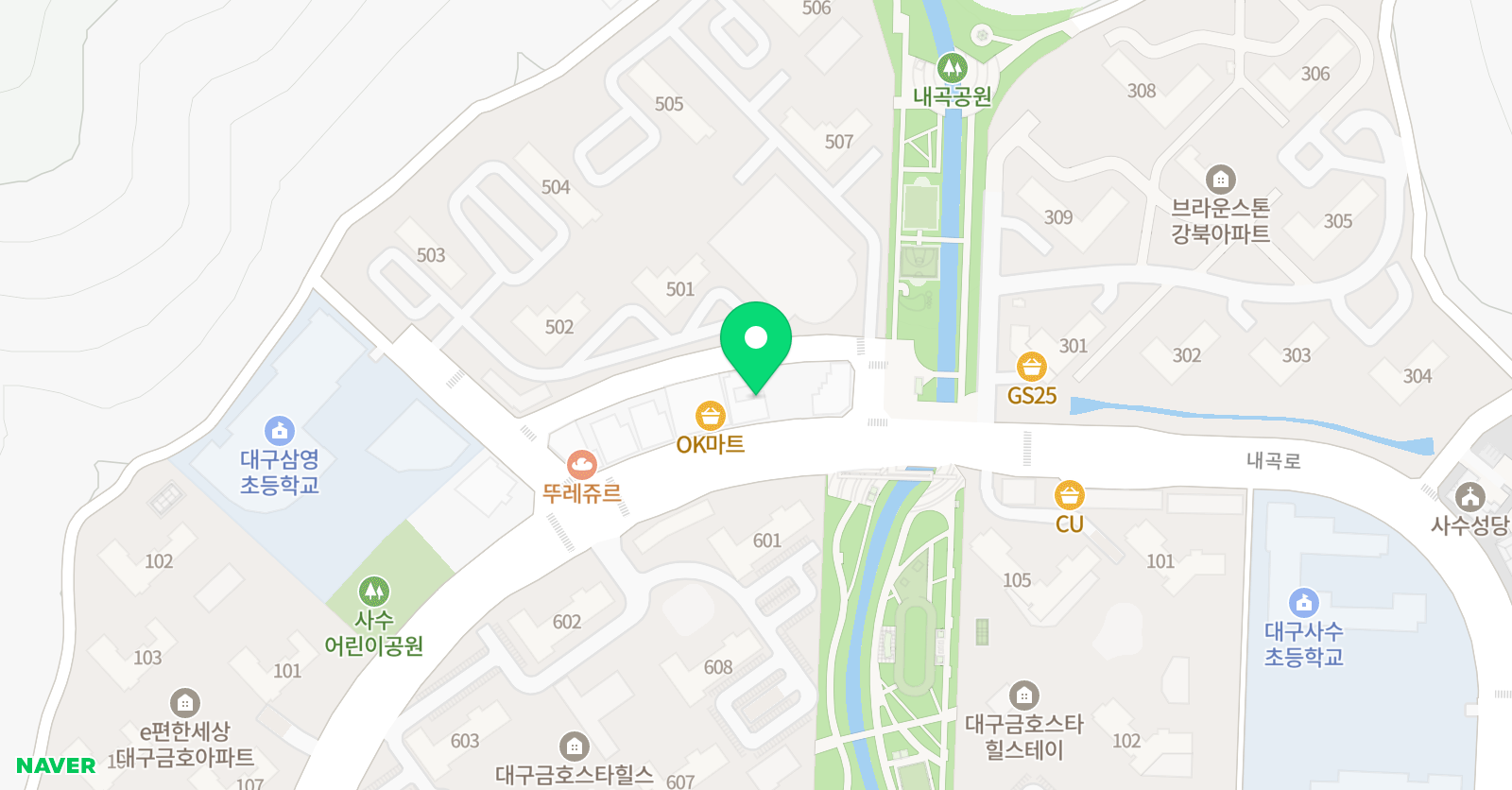 아소비 수학학원 대구 사수 교육원 위치