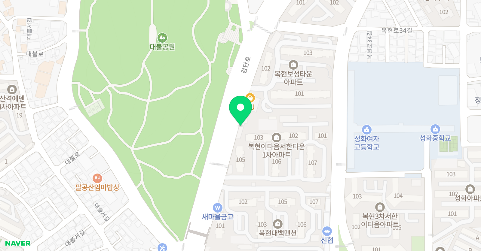 이룸 국어논술 공부방 위치