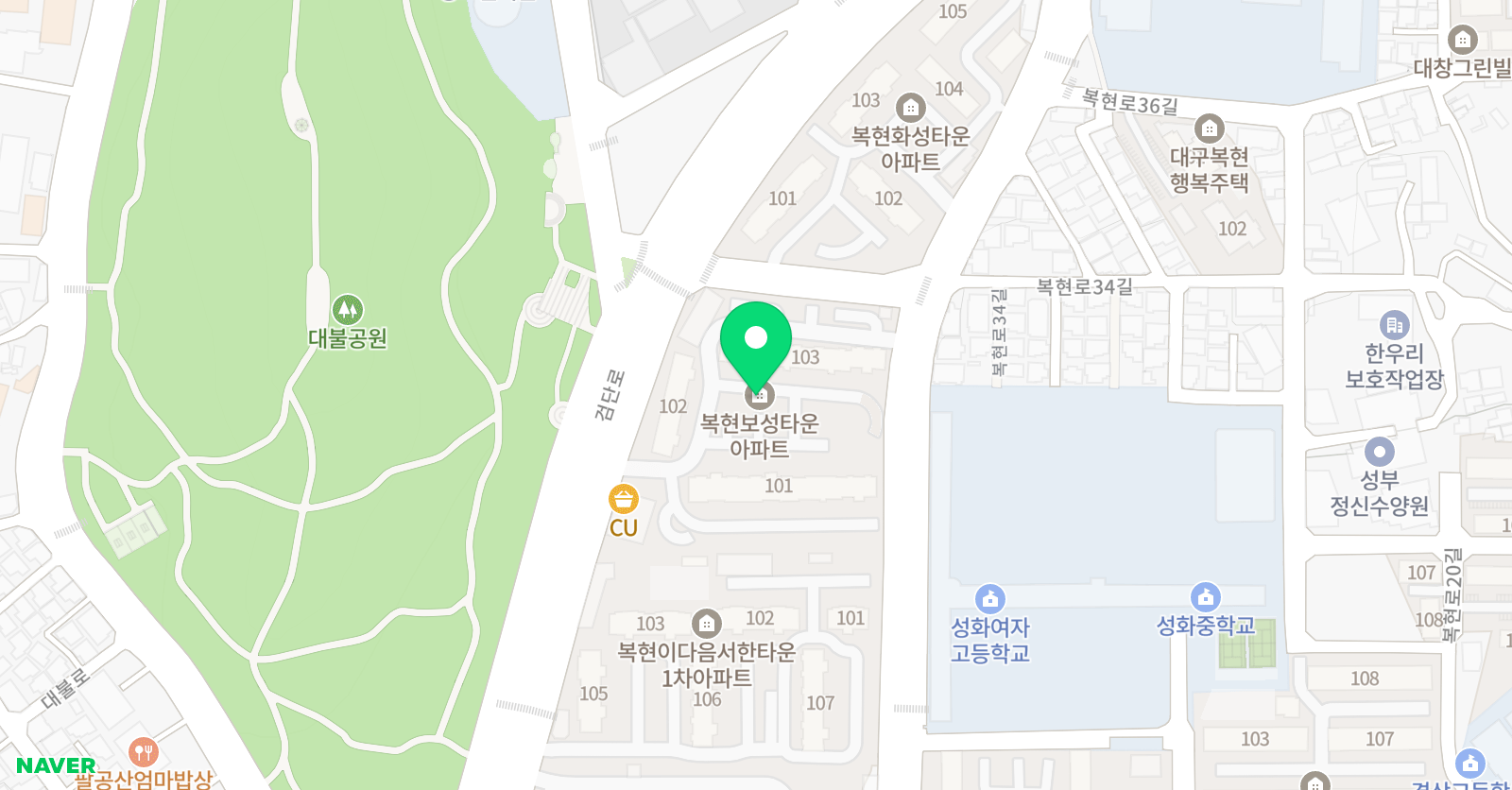 허밍피아노음악학원 위치