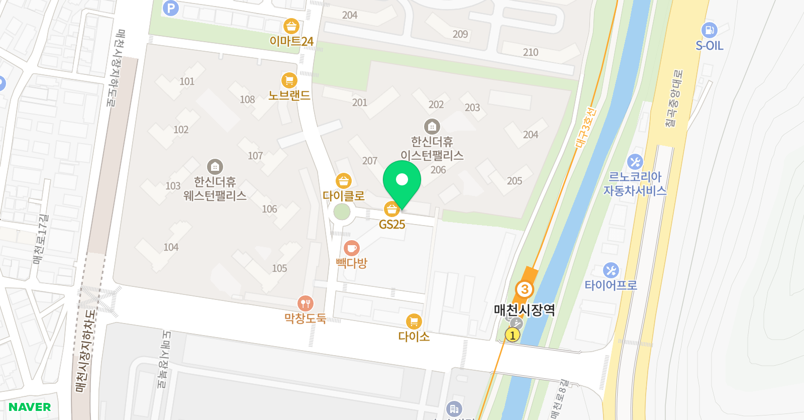 호랑이 미술 위치