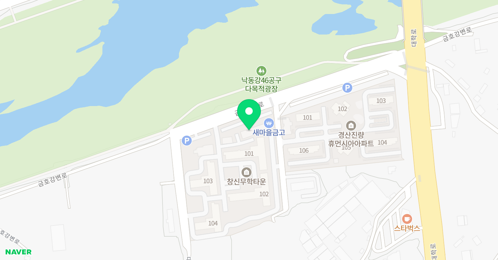 경산제1 태권도장 위치