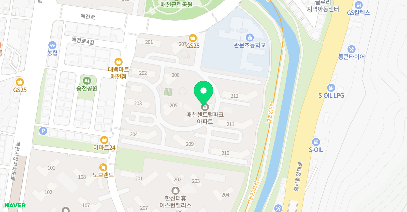 셀파 우등생교실 센트럴파크점 위치