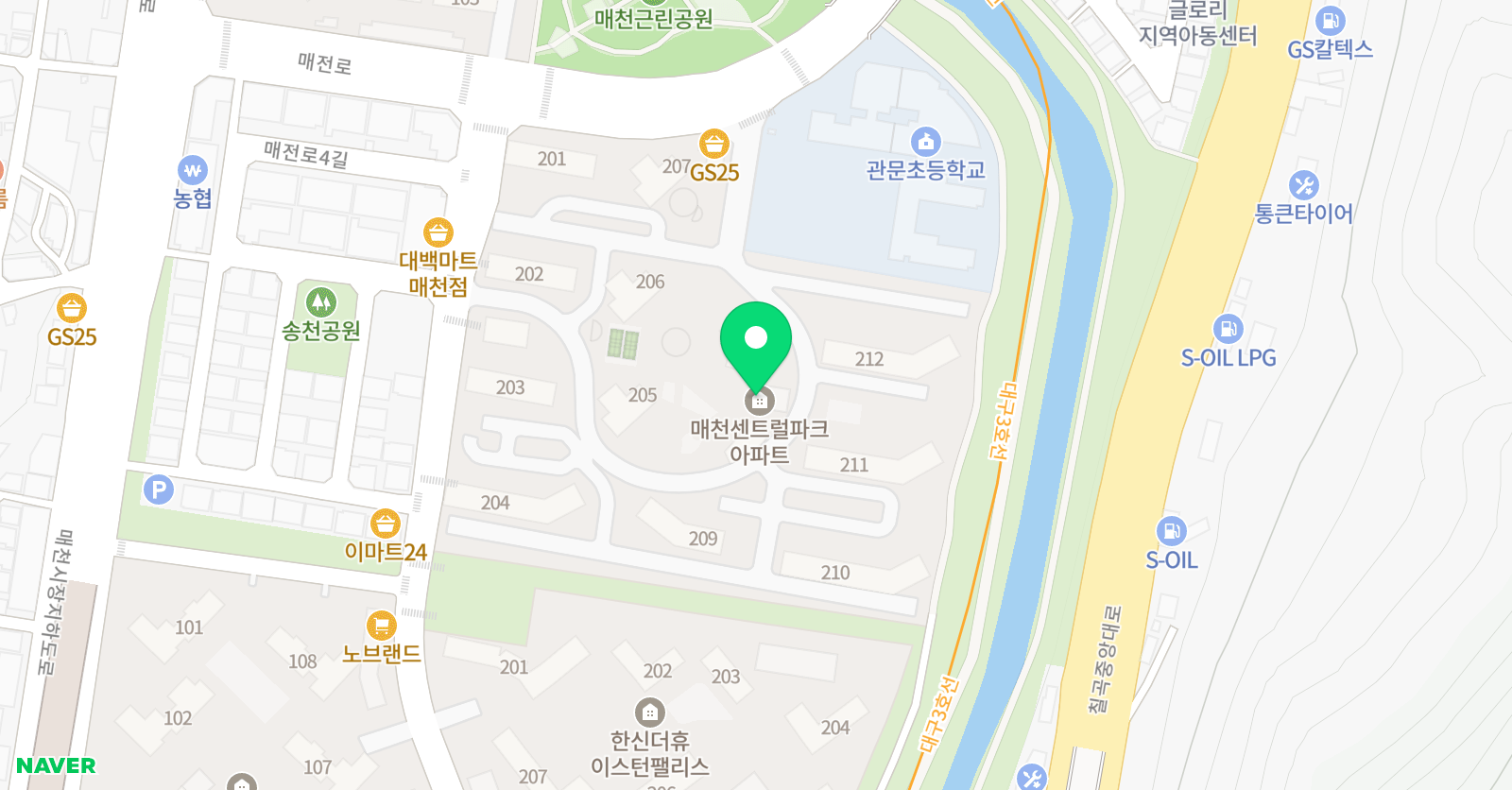 매천 푸르넷 공부방 위치