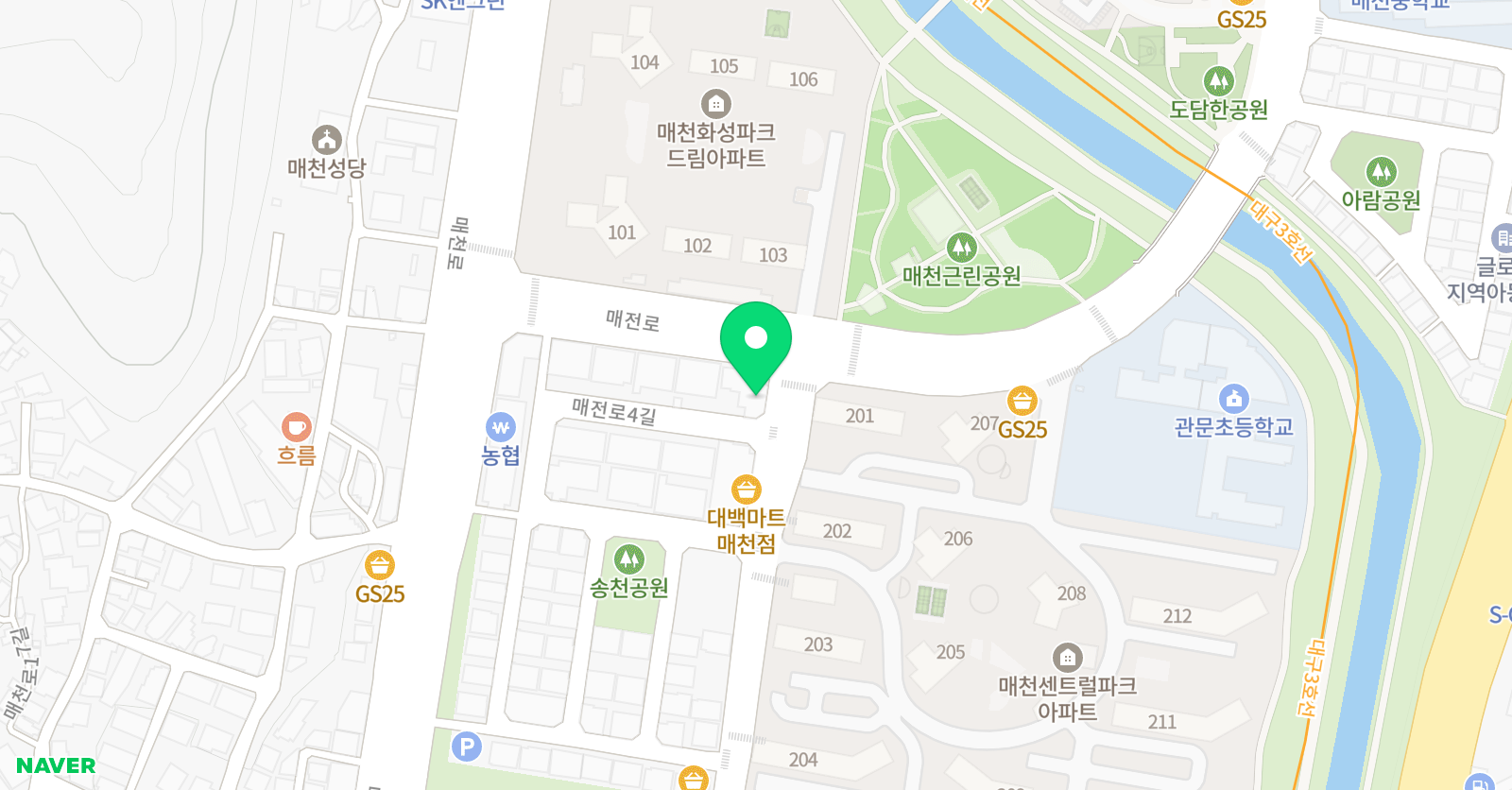 숲속화가 미술학원 위치