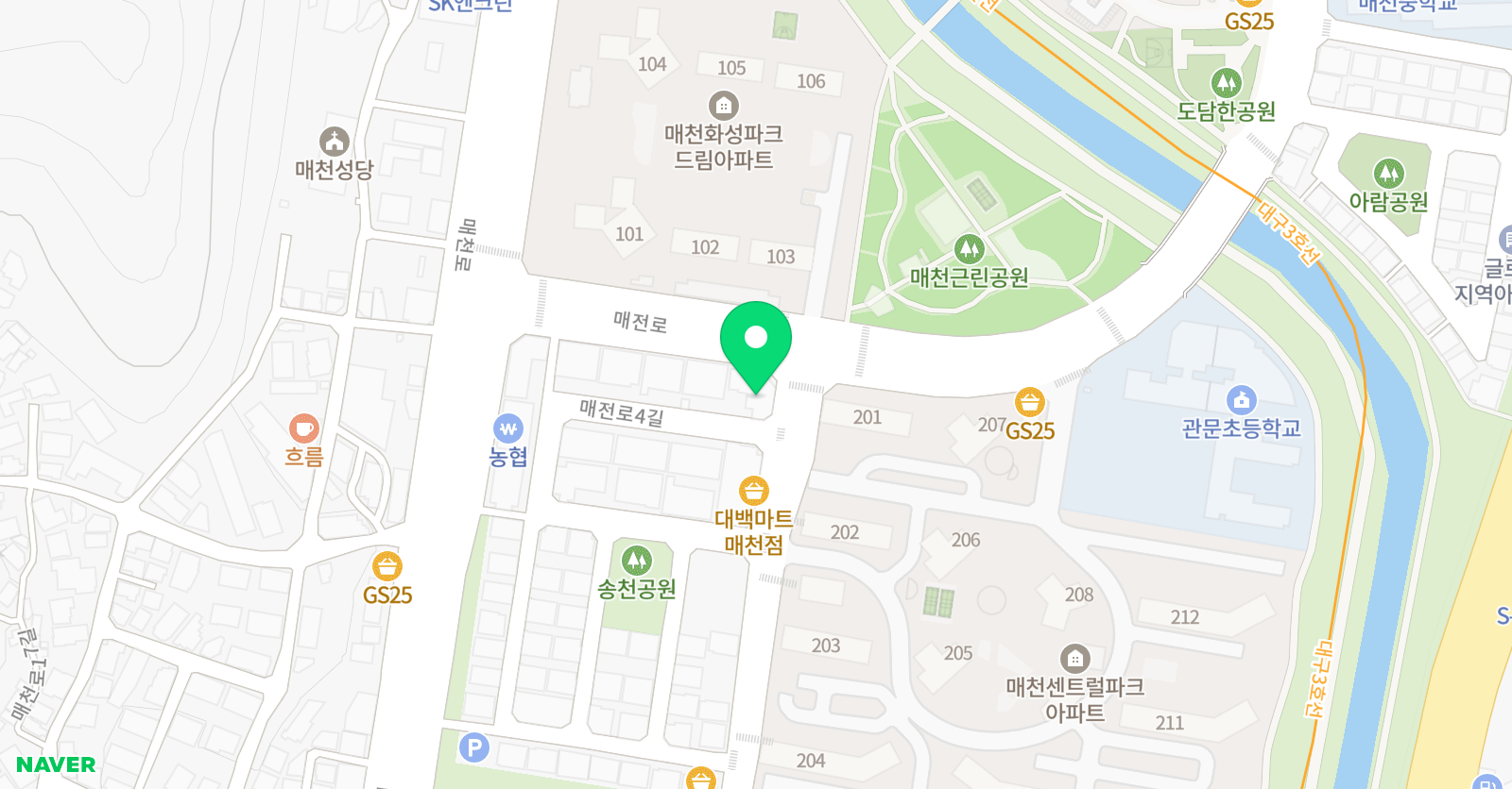 계명대마루 태권도장 위치