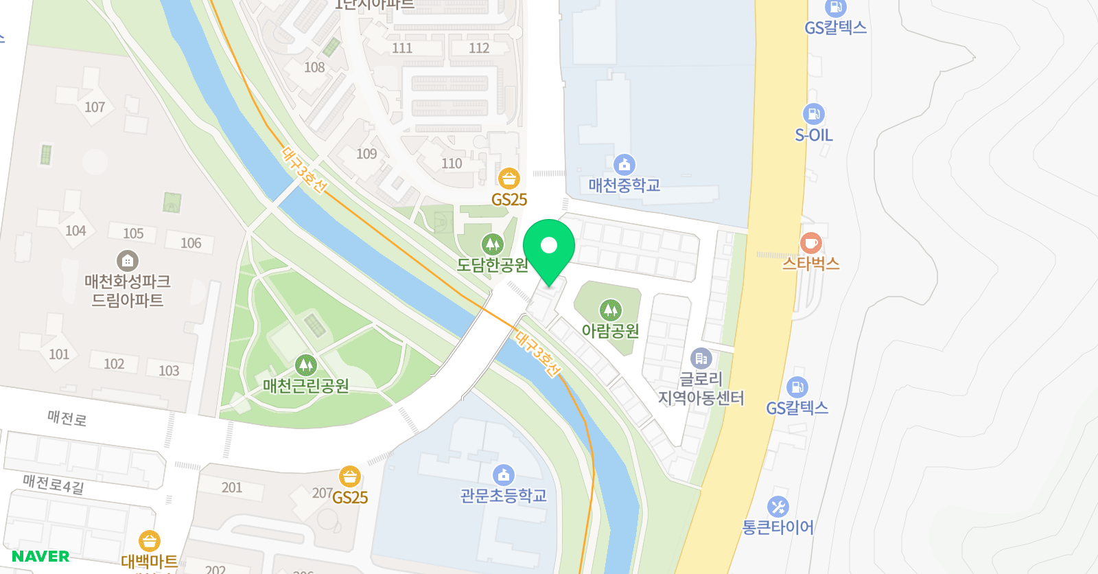 푸르넷써니쌤 공부방 위치