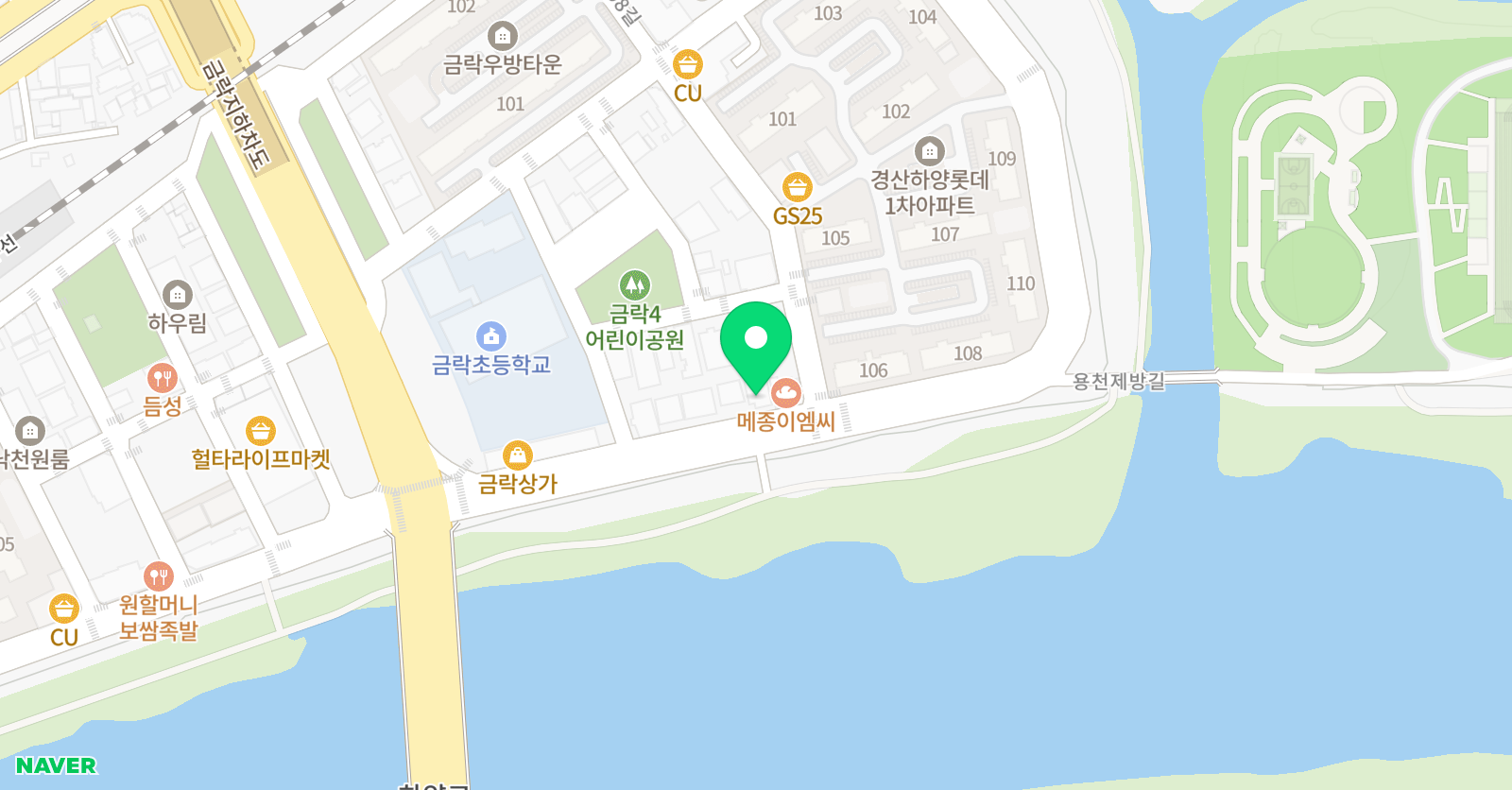 리드인 꿈의열매학원 위치