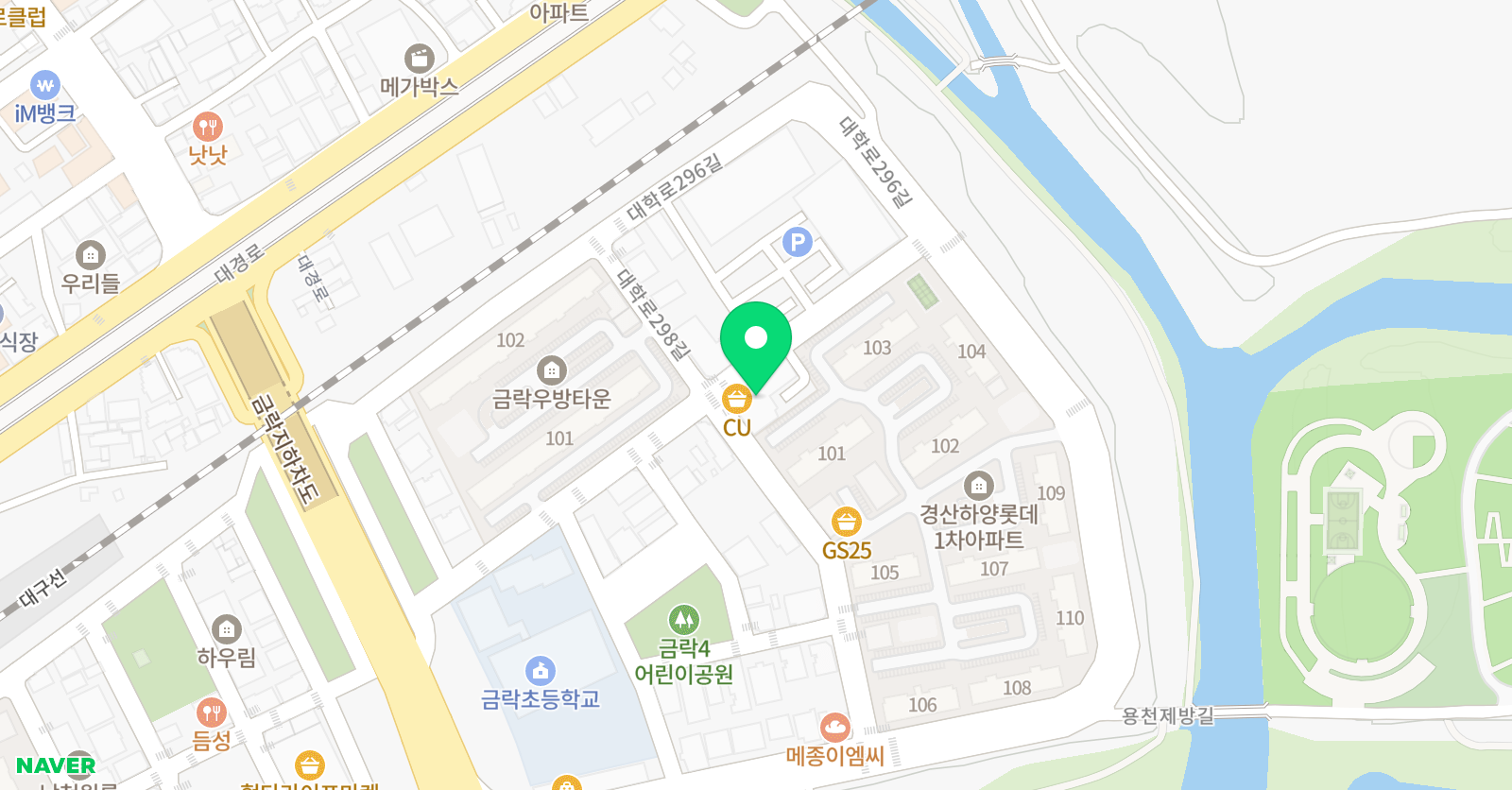 성실 합기도 하양점 위치