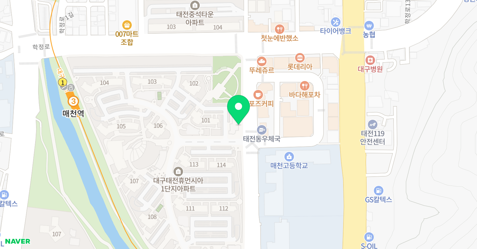 뮤엠 영어 관문캠퍼스 위치