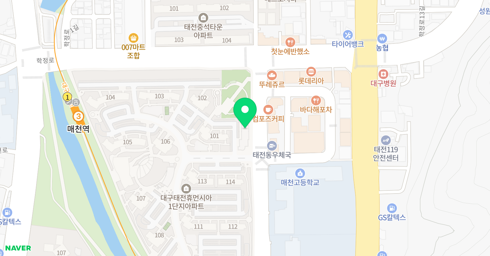 키즈소리엘 음악학원 위치