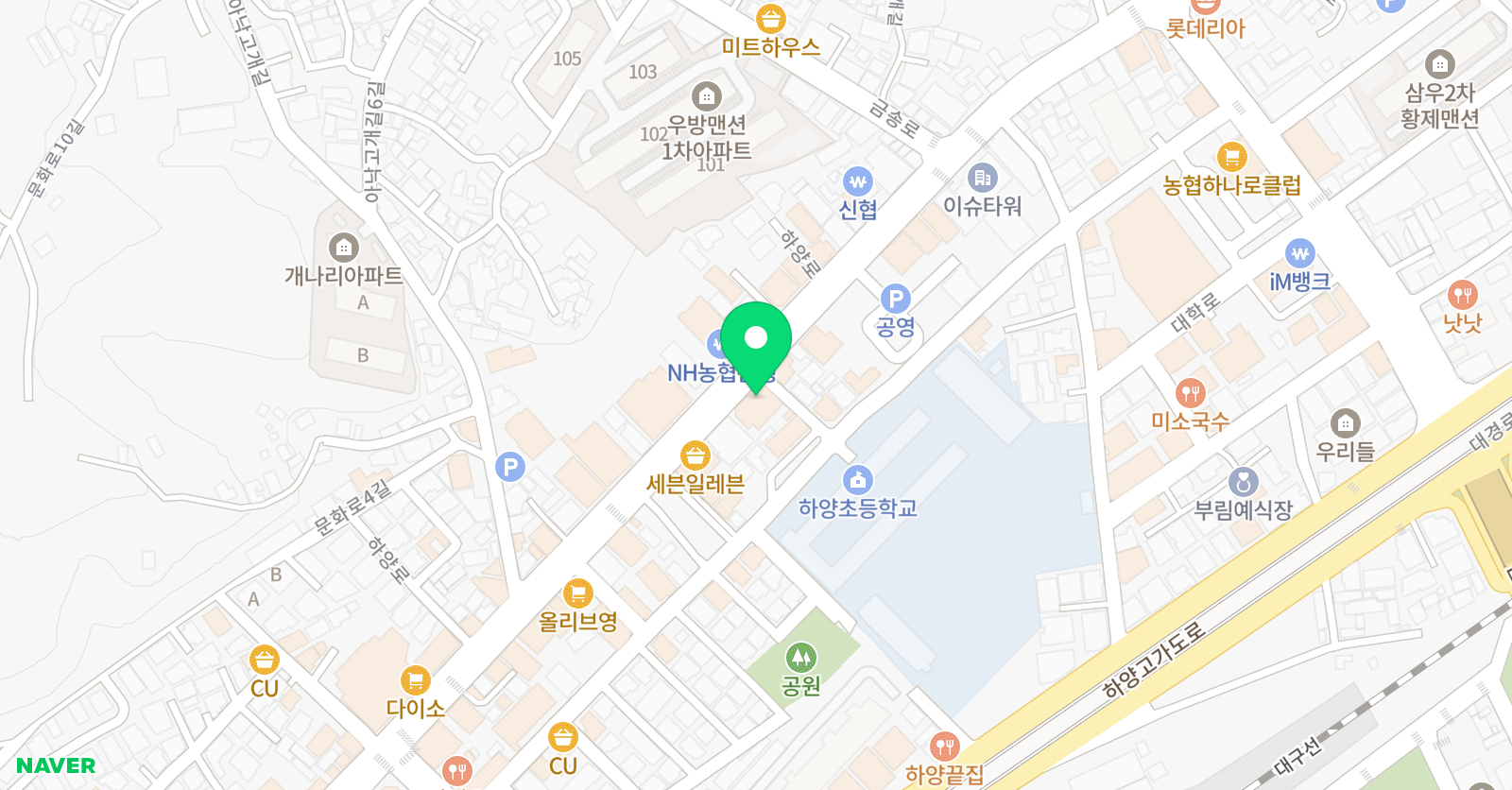 리틀팍스 어학원 경산하양센터 위치