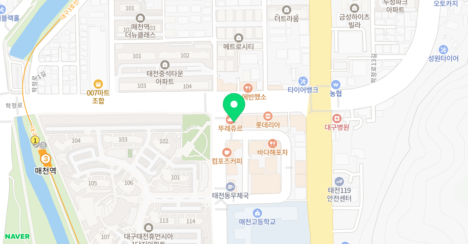 더웨이즈 수학앤영어학원 위치