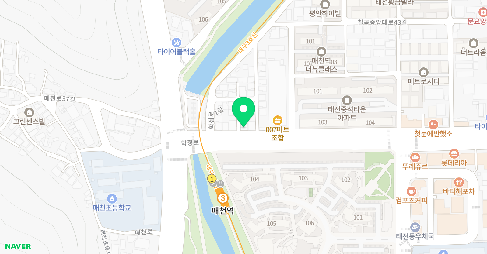 혜윰 수학학원 위치