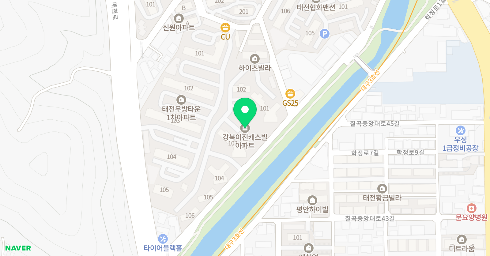 뮤엠영어 강북이진캐스빌점 위치