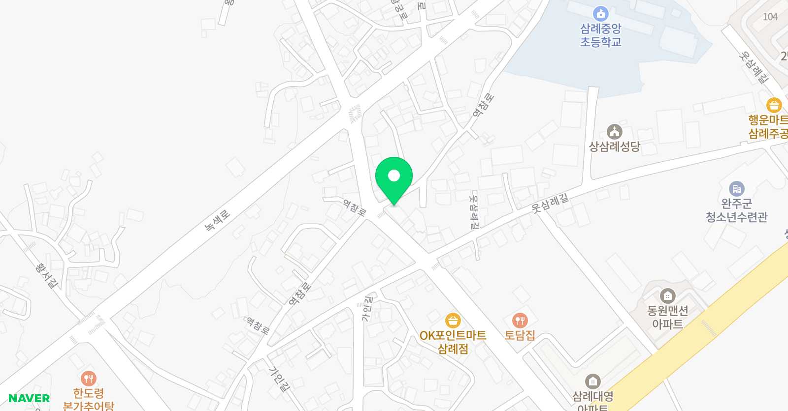 삼례경희대 태권도 위치