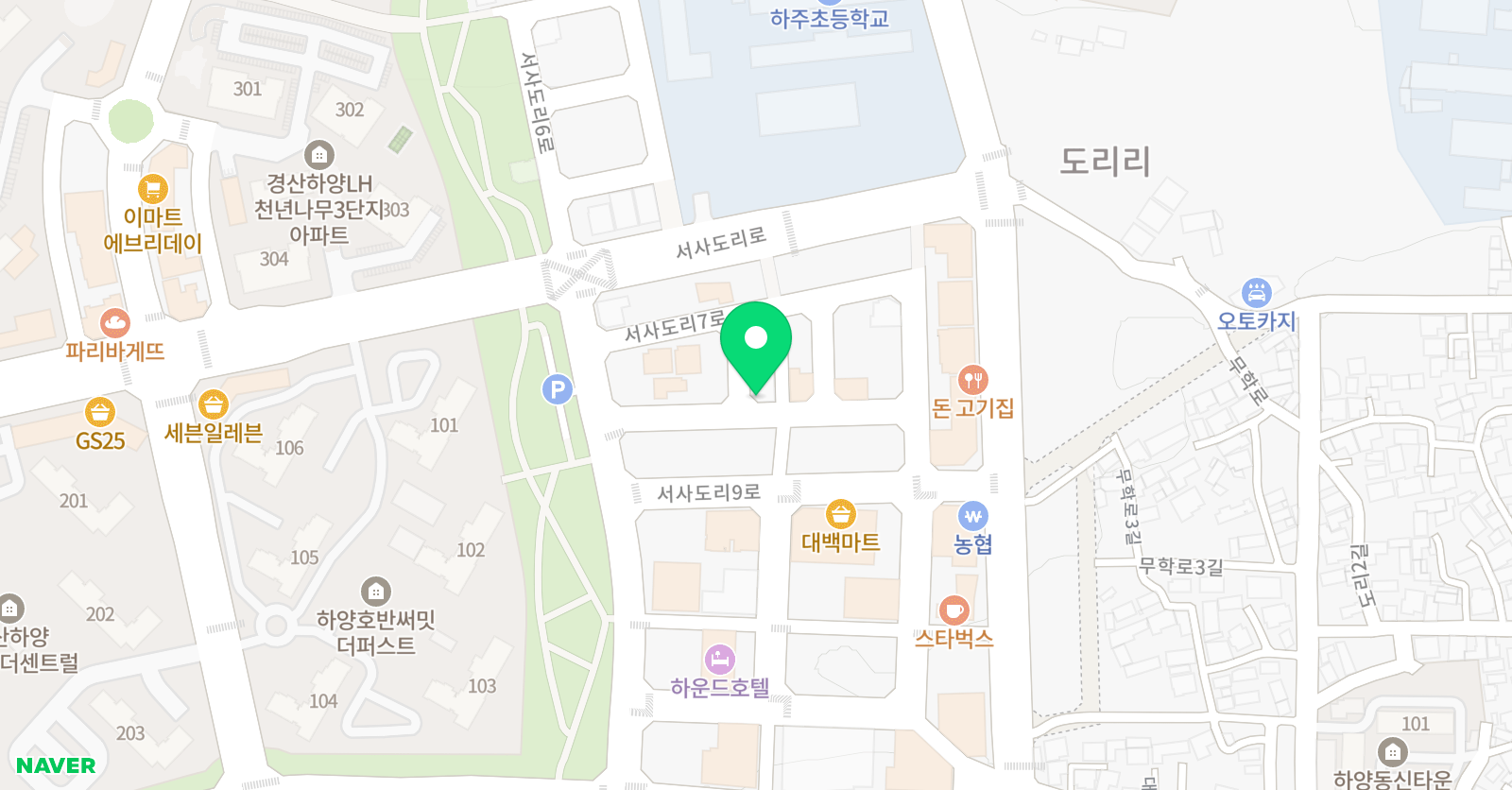 엠원학원 위치