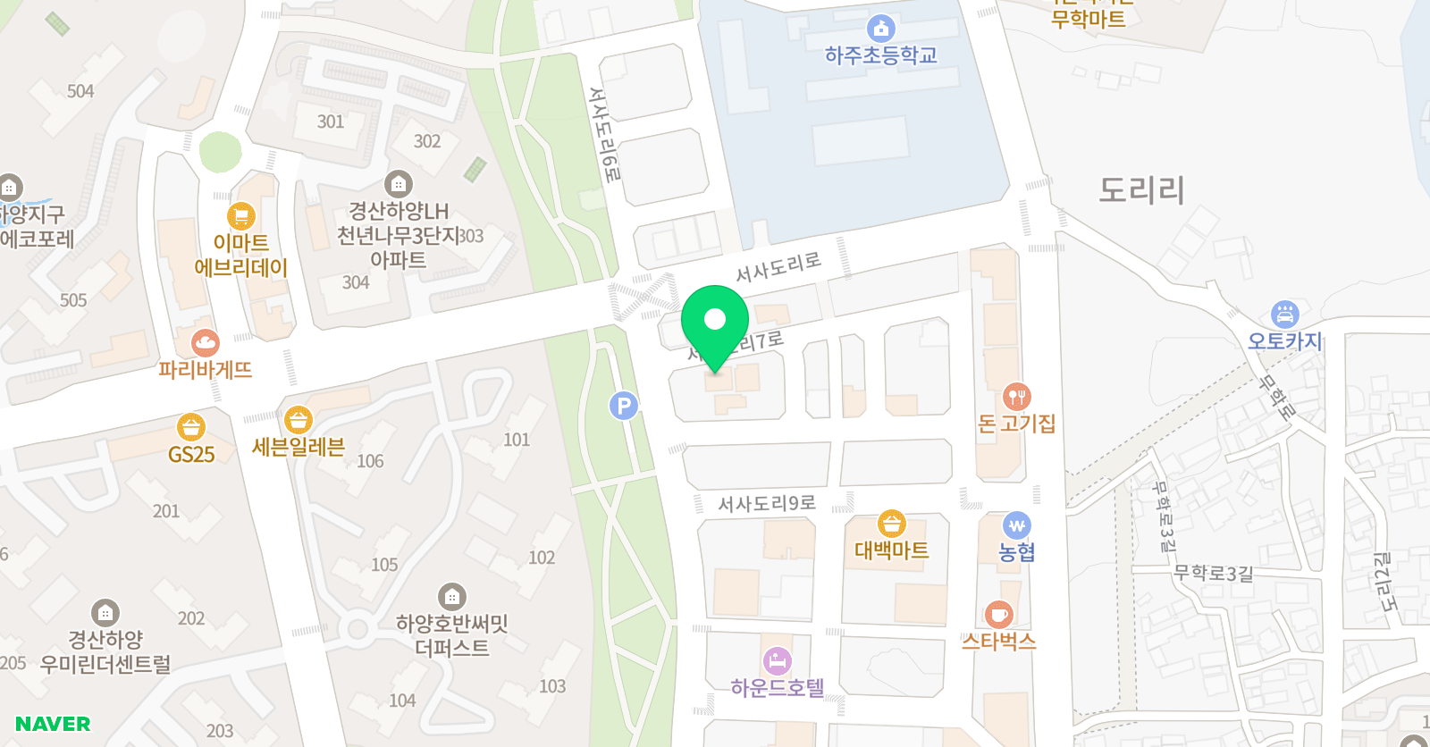 도리아트 미술학원 위치