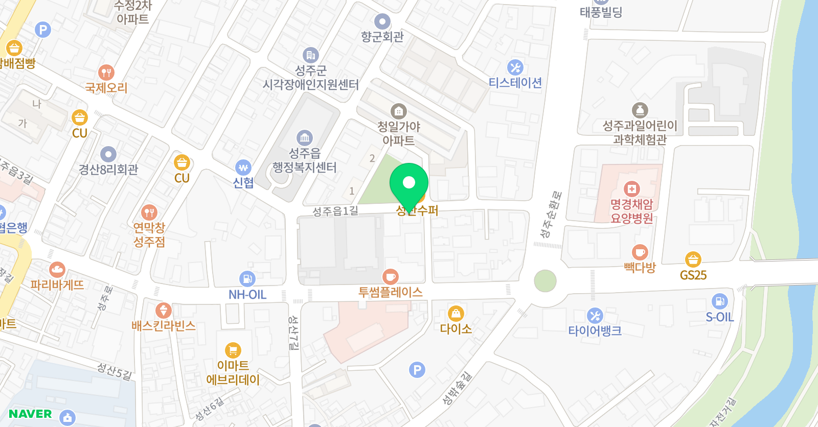 드래곤 짐 태권도 위치