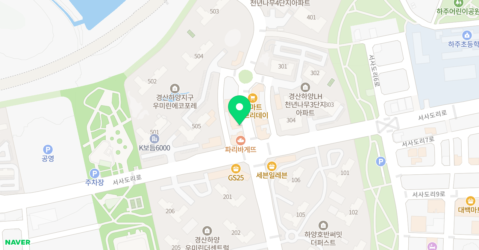 점프윙스 줄넘기클럽 하양점 위치