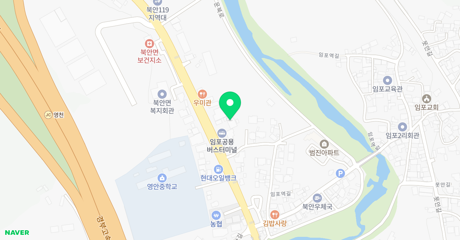 GnB 영어전문학원 북안캠퍼스 위치