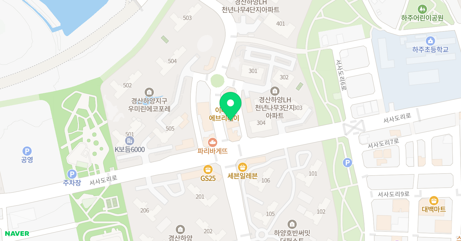 EiE 고려대 어학원 경북하주캠퍼스 위치