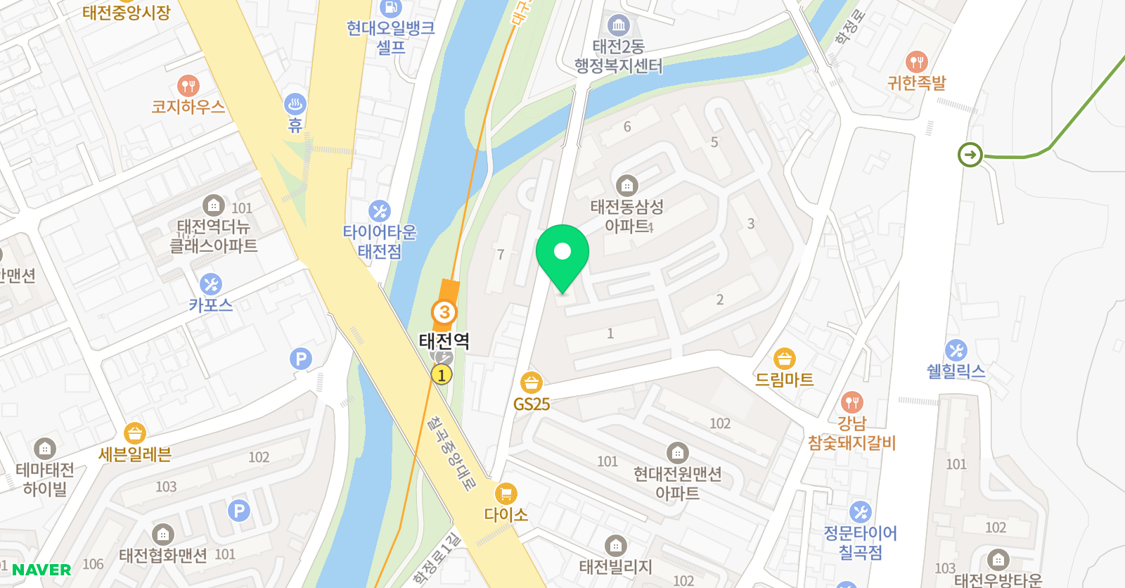 3030 영어 태암러닝센터 영어교습소 위치