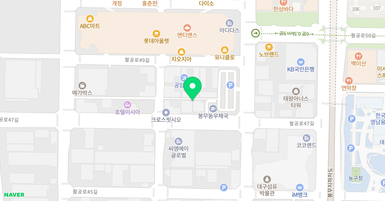 통아트 미술학원 위치