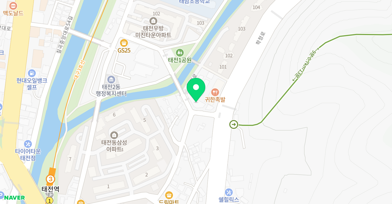스마트해법영어 태암교실 위치