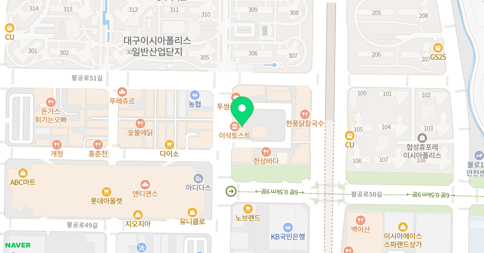 계명대마스터 태권도 위치