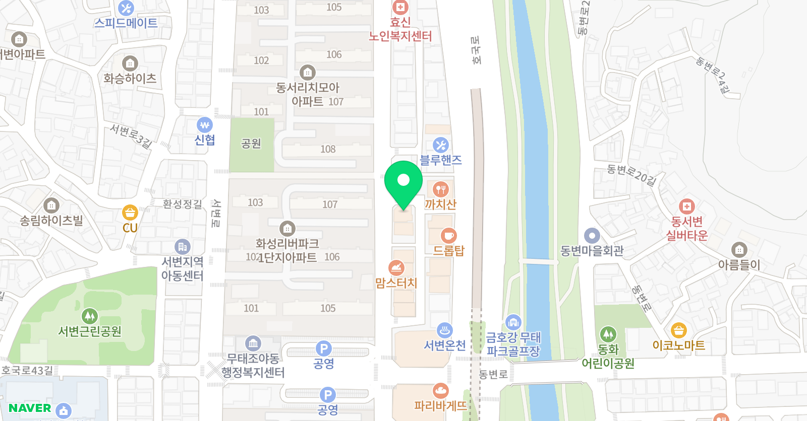 에이원 수학 위치